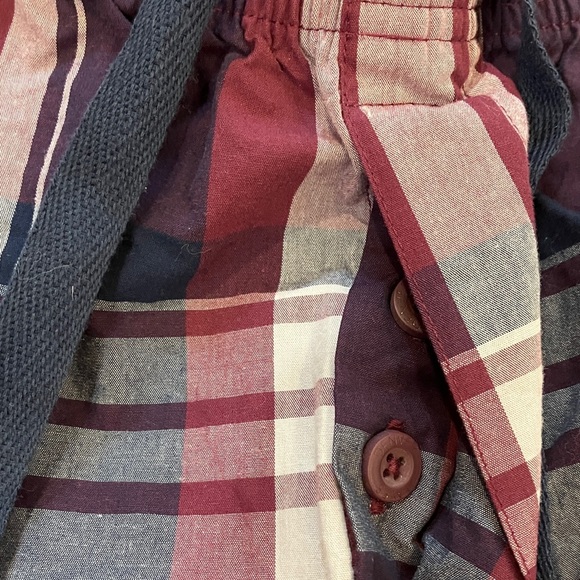 Denver Hayes men’s XL pyjama pants / Burgundy Navy white Plaid - Picture 12 of 12